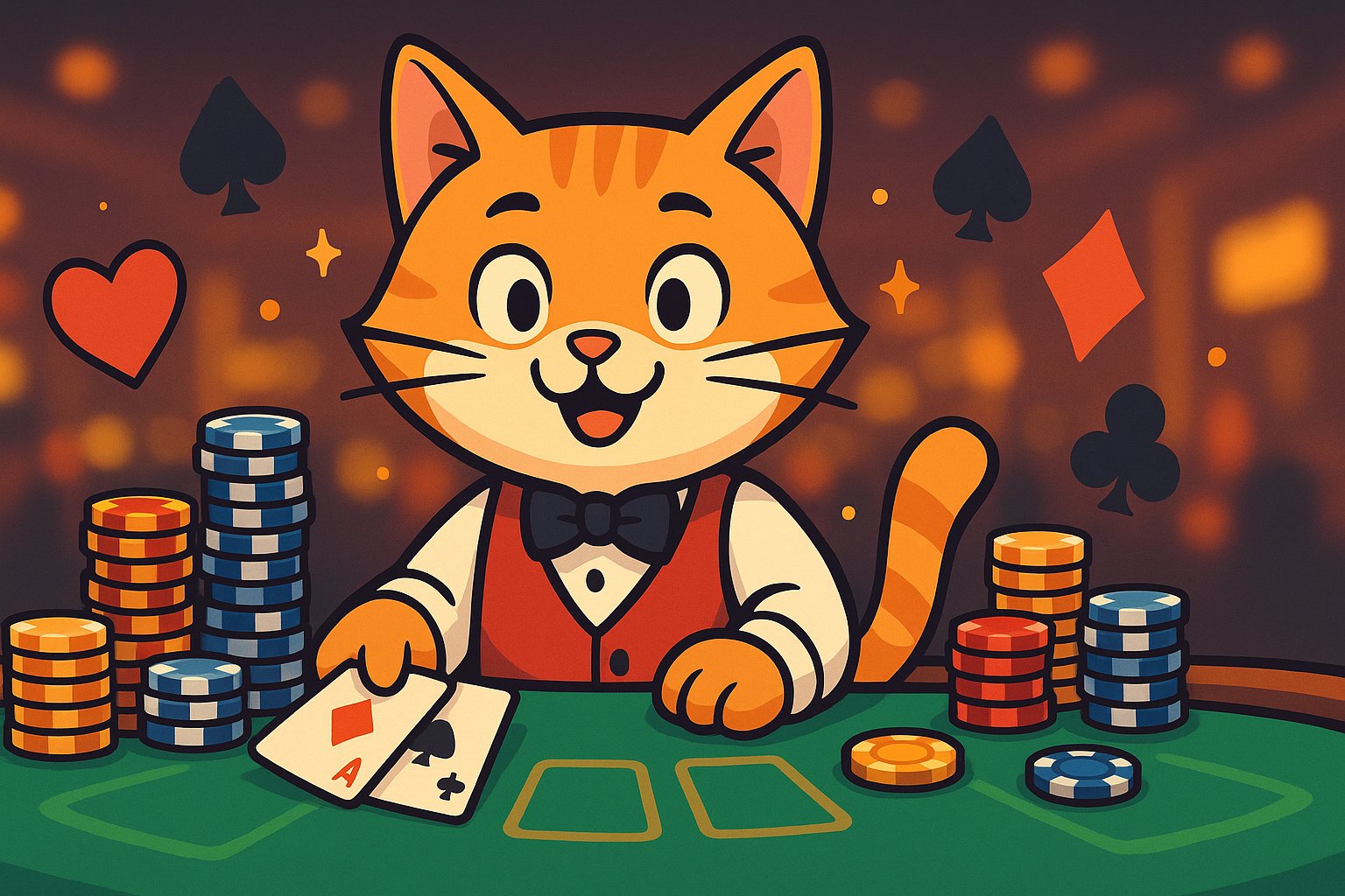 Tampilan meja Infinite Blackjack tigerslot168 dengan dealer profesional